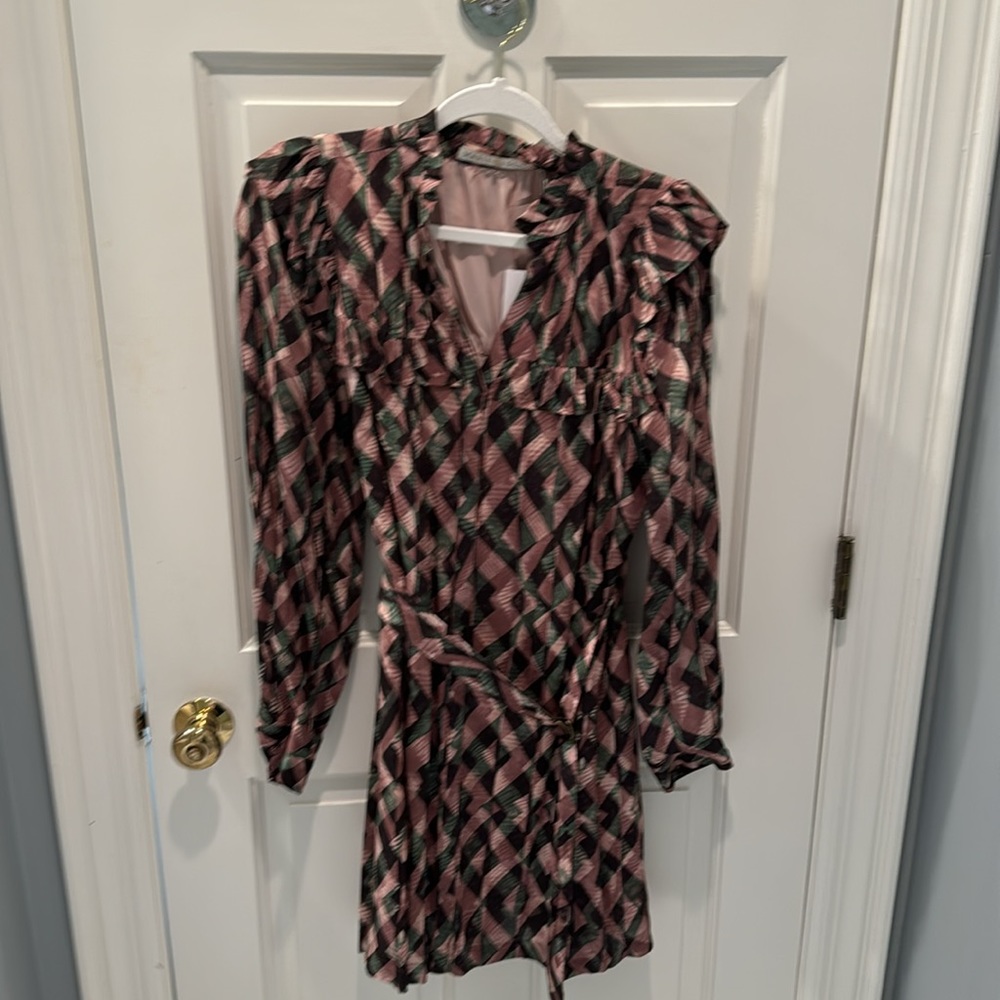 Marie Oliver Rhodes Dress. Size MD, lined.